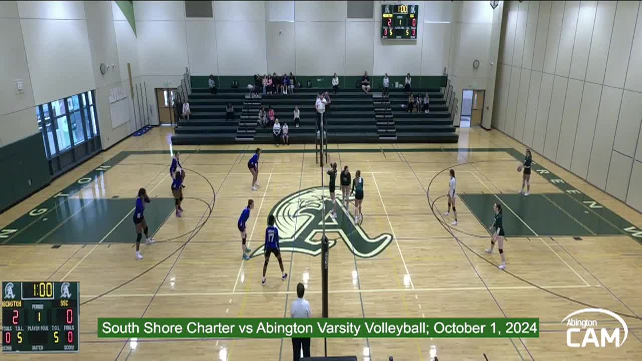 South Shore Charter vs Abington; Varsity Volleyball; October 1, 2024