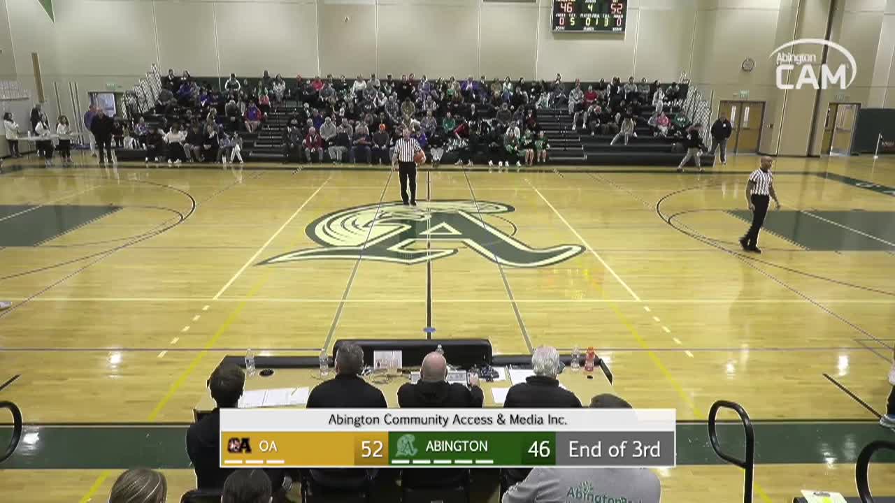 Oliver Ames Tigers vs Abington Boys Varsity Basketball; Feb. 5, 2025