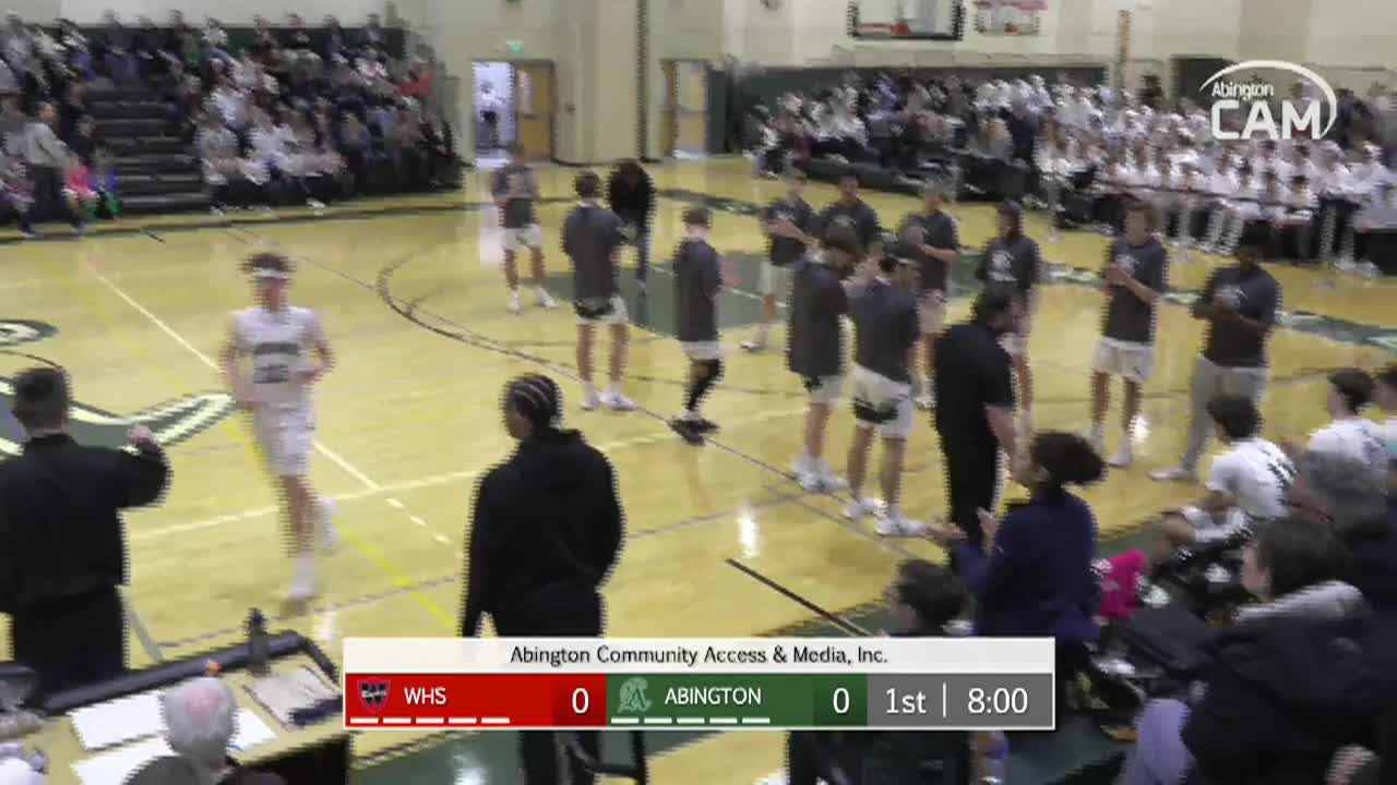 Watertown Raiders vs Abington Boys Basketball - MIAA Rd. of 16 Playoffs; Mar. 4, 2025