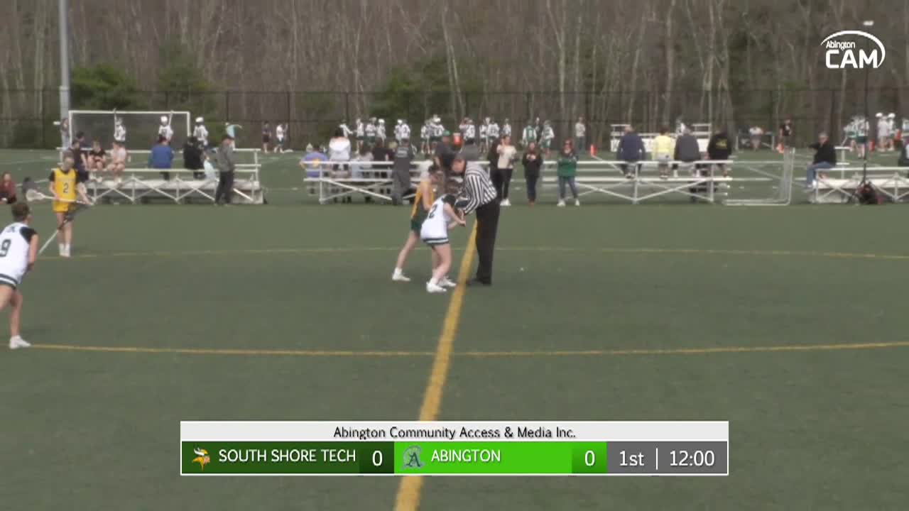 South Shore Technical vs Abington Girls Varsity Lacrosse; Apr. 4, 2025