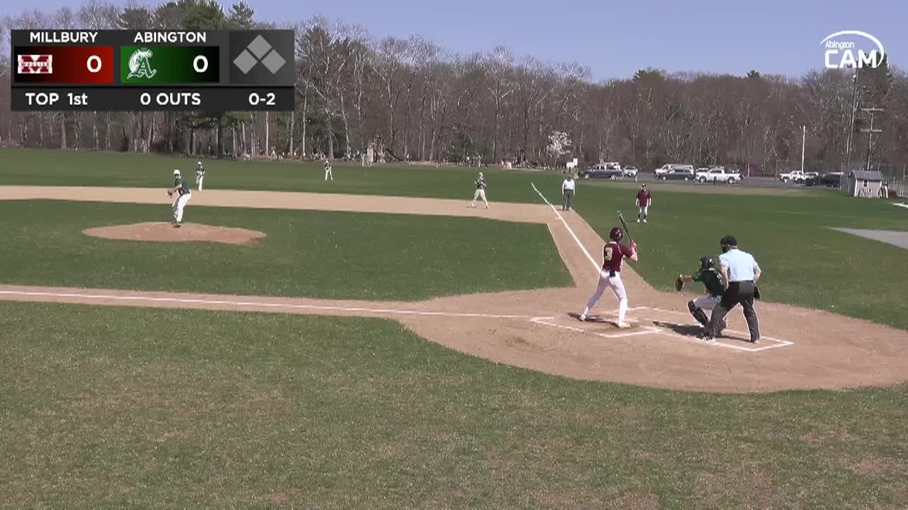 Millbury Woolies vs Abington Boys Varsity Baseball; Apr. 24, 2025