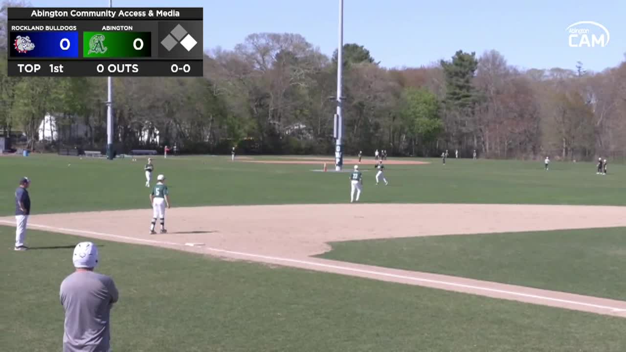 Rockland Bulldogs vs Abington Boys Varsity Baseball; Apr. 28, 2025