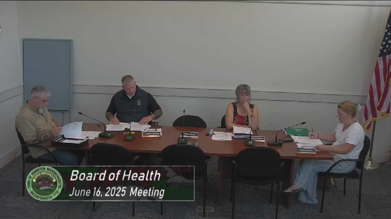 Board of Health; Jun. 16, 2025