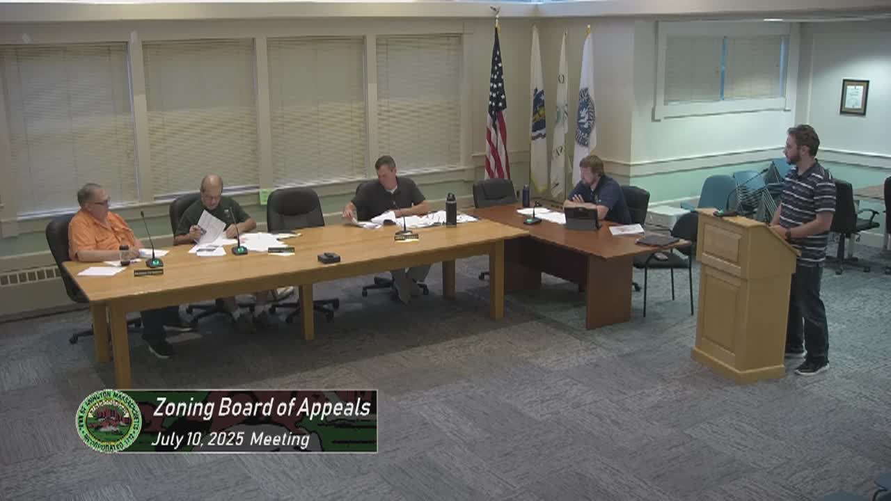 Zoning Board of Appeals; Jul. 10, 2025