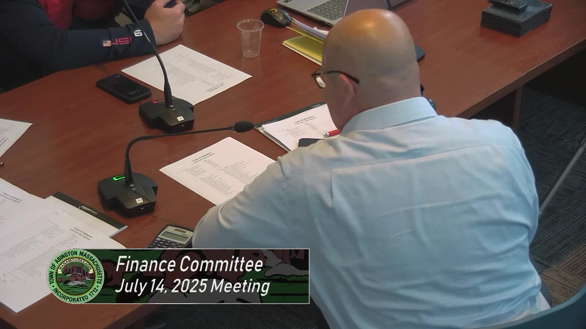 Finance Committee; July 14, 2025