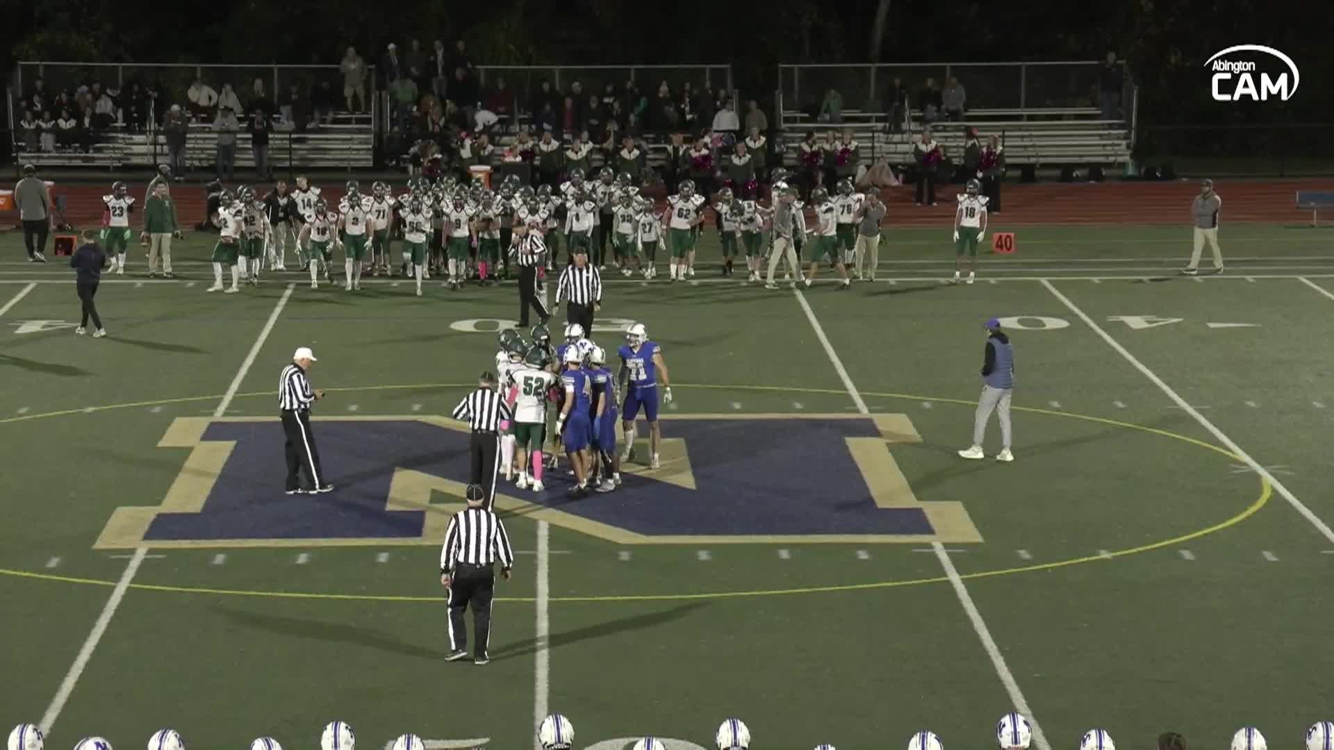 Abington vs Norwell Clippers Boys Varsity Football; October 10, 2025
