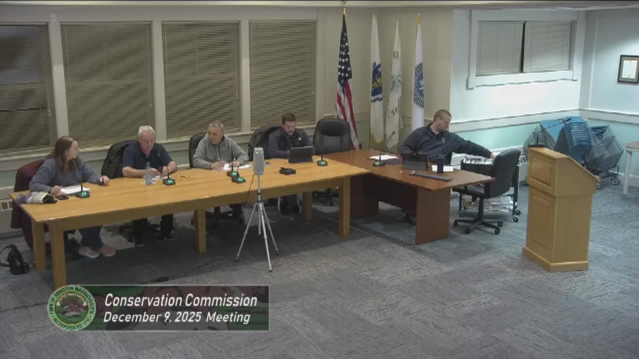 Conservation Commission; Dec. 9, 2025