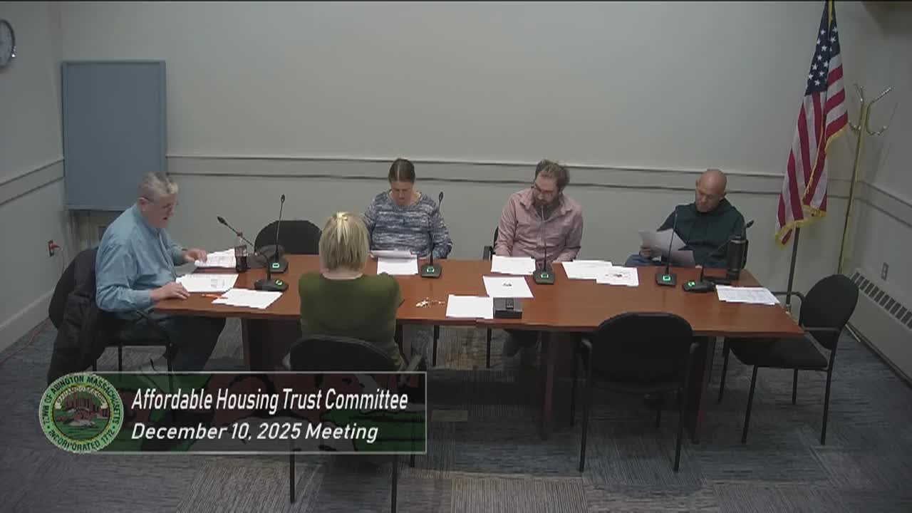 Affordable Housing Trust; Dec. 10, 2025