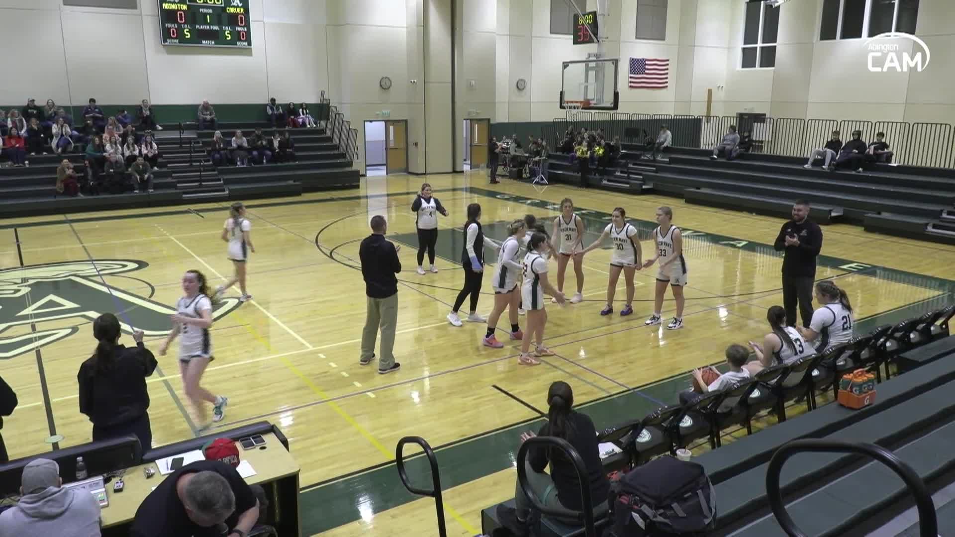 Carver Crusaders vs Abington Girls Varsity Basketball; December 23, 2025