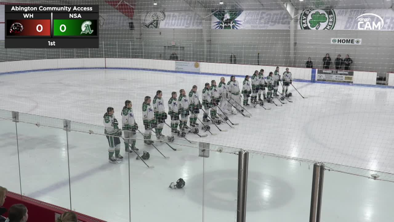 Whitman-Hanson Panthers vs NSA Girls Vars. Hockey; Jan. 7, 2026