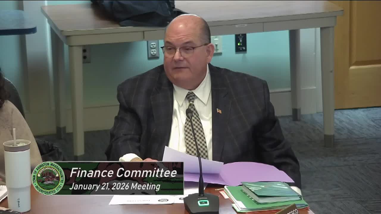 Finance Committee; Jan. 21, 2026