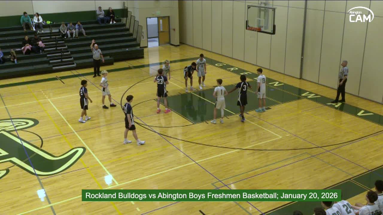 Rockland Bulldogs vs Abington Boys Freshmen Basketball; Jan. 20, 2026