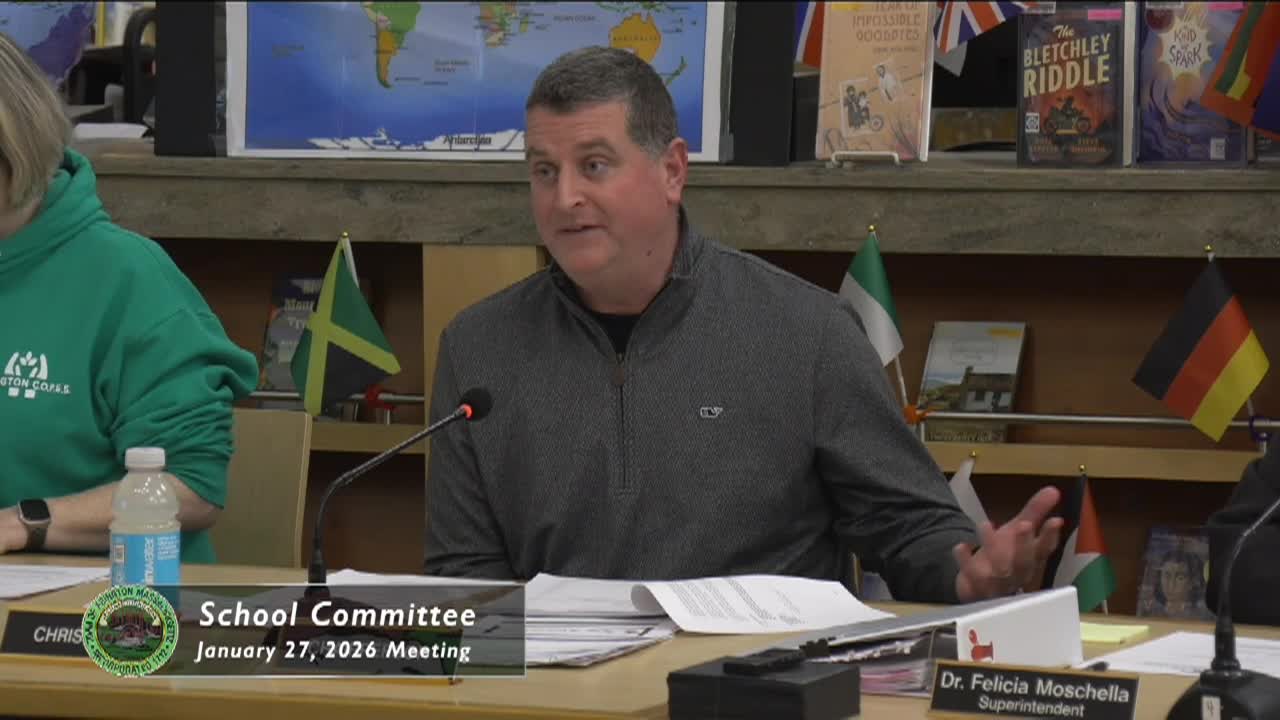 Abington School Committee; Jan. 27, 2026