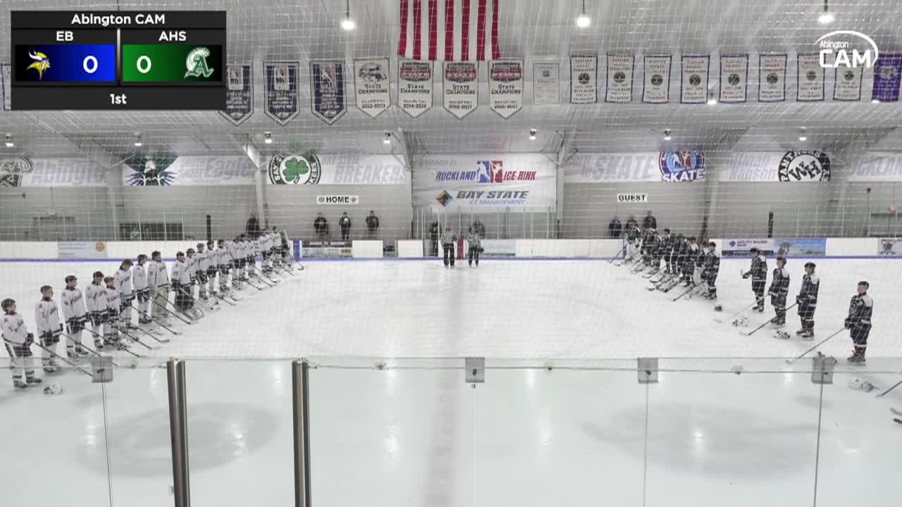 East Bridgewater Vikings vs Abington Boys Vars. Hockey; Jan. 31, 2026