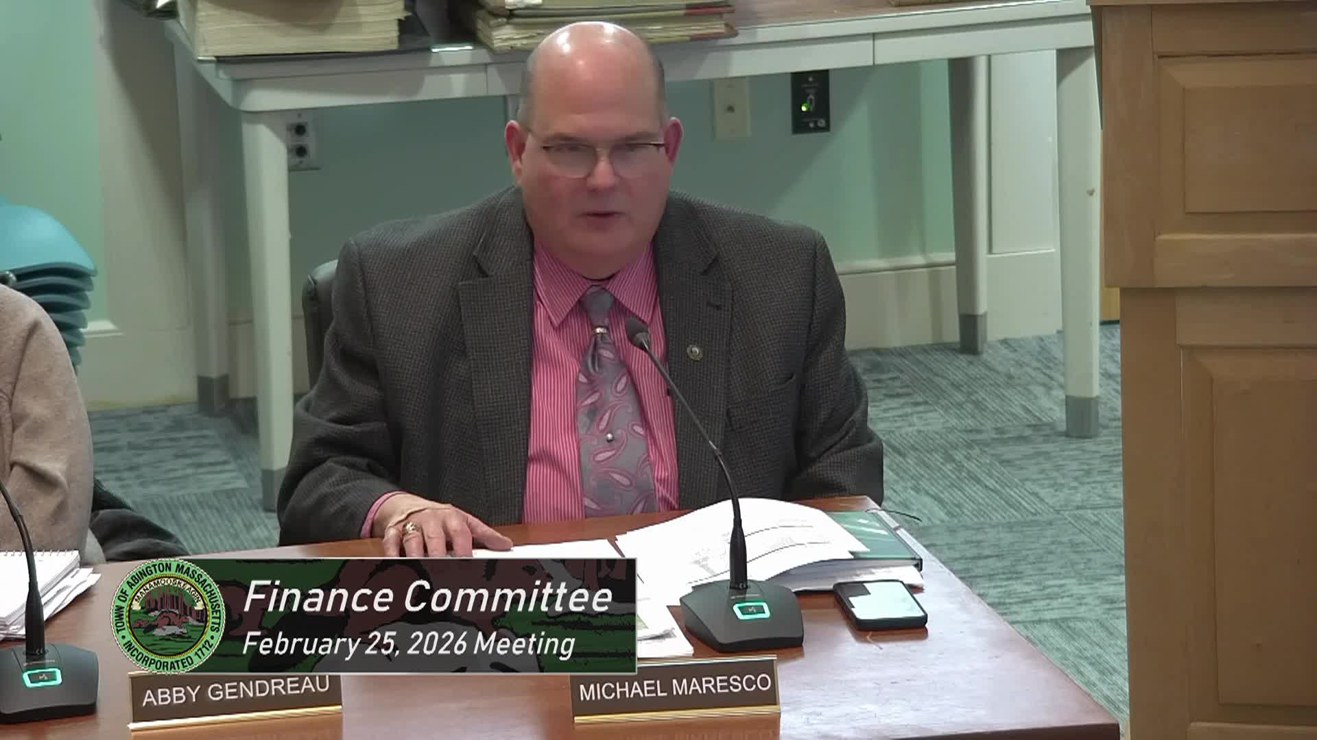 Finance Committee; February 25, 2026