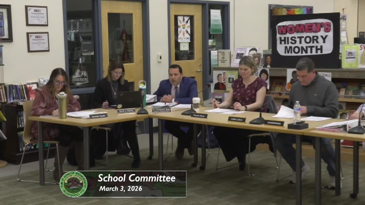 Abington School Committee; Mar. 3, 2026