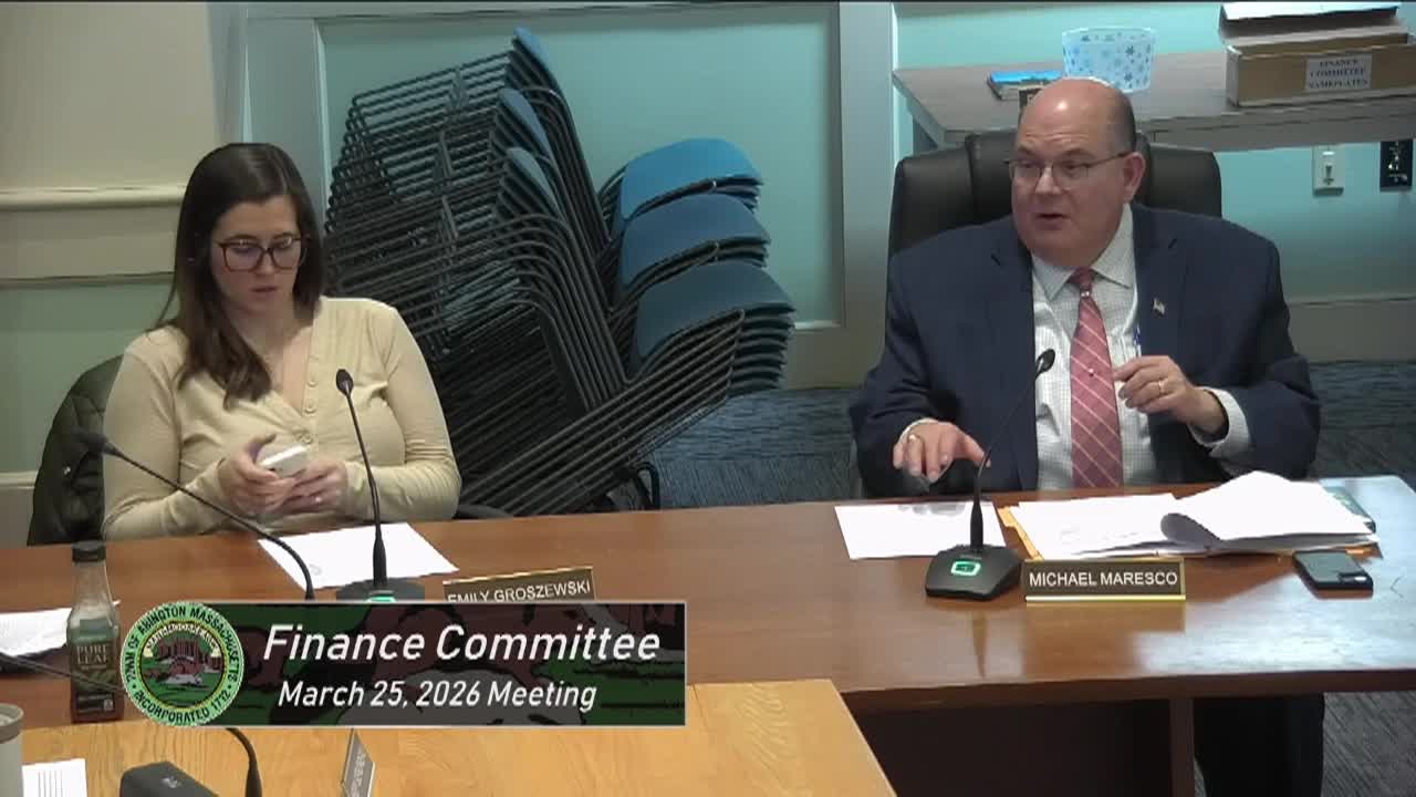 Finance Committee; Mar. 25, 2026