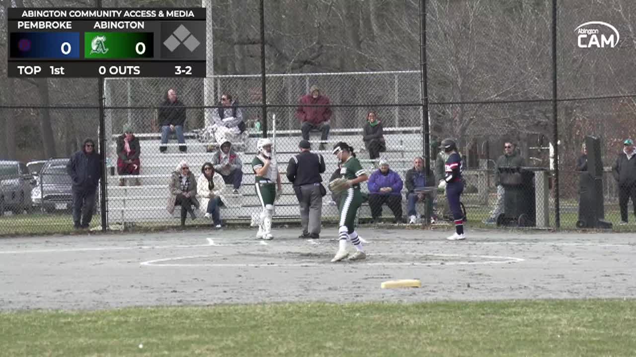 Pembroke Titans vs Abington Girls Vars. Softball; Mar. 27, 2026