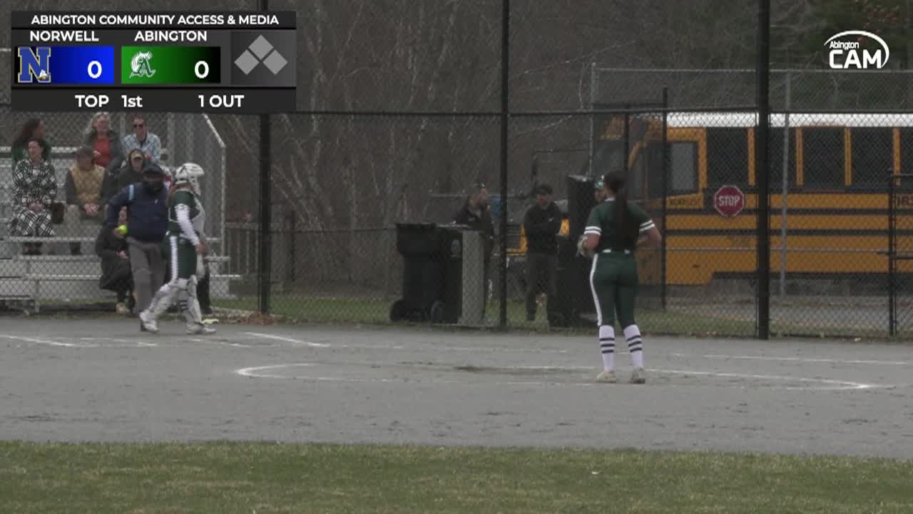 Norwell Clippers vs Abington Girls Vars. Softball; Mar. 30, 2026