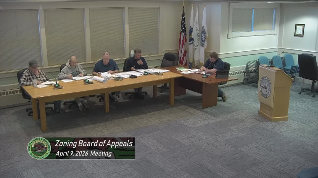 Zoning Board of Appeals; Apr. 9, 2026