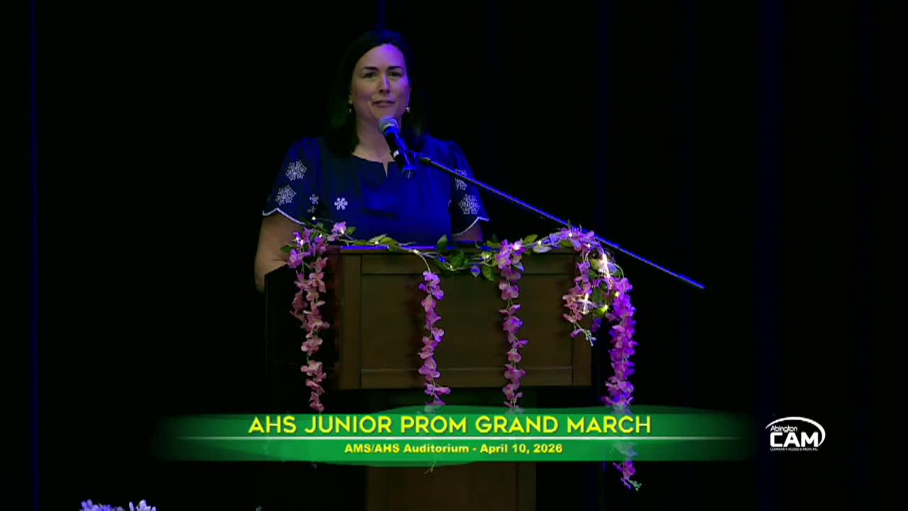 AHS Jr Prom Grand March; Apr. 10, 2026