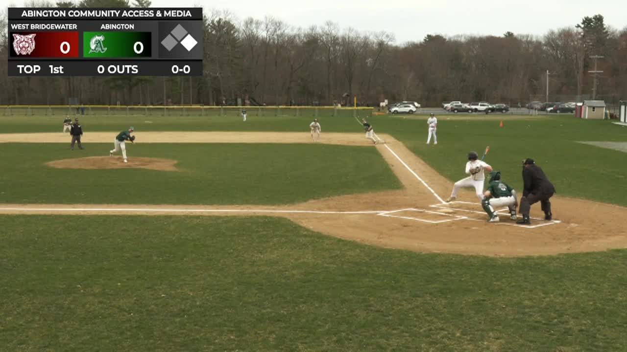 W. Bridgewater Wildcats vs Abington Boys Varsity Baseball; Apr. 13, 2026