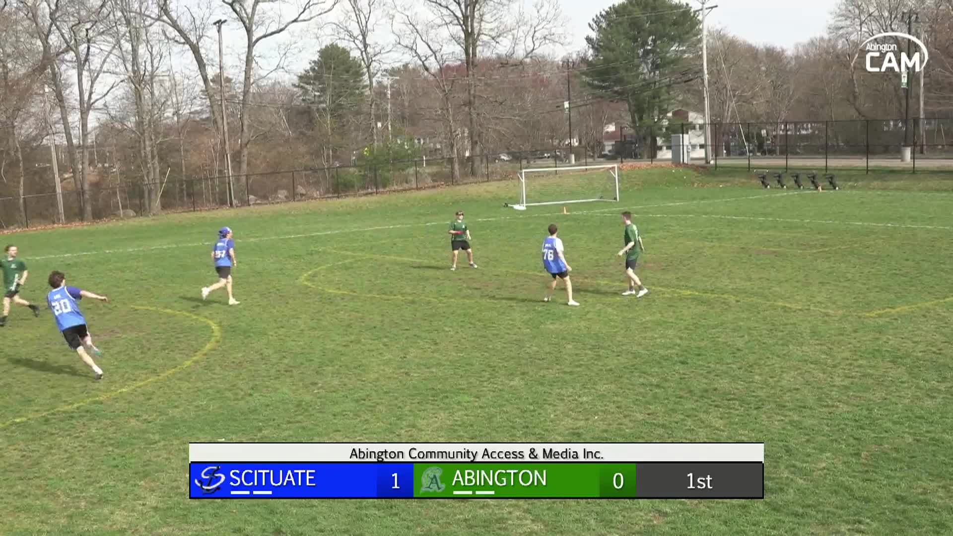 Scituate Sailors vs Abington Ultimate Frisbee; April 17, 2026