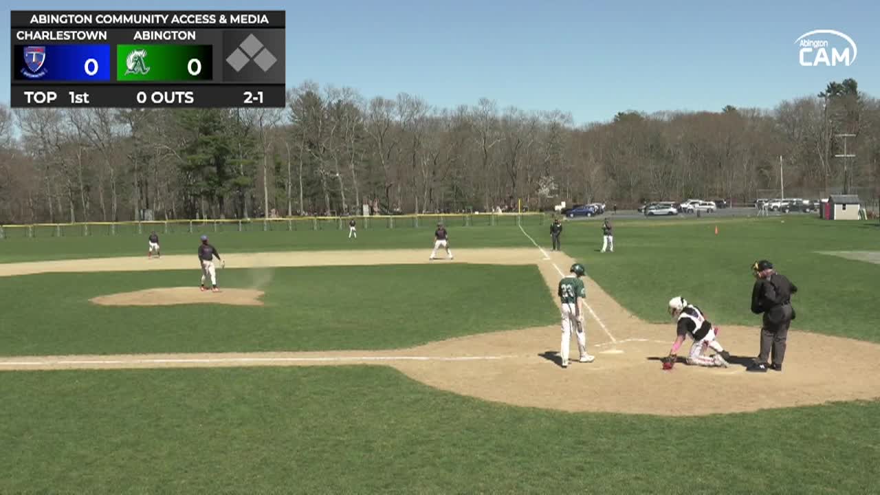 Charlestown Townies vs Abington Boys Vars. Baseball Game 2; Apr. 27, 2026