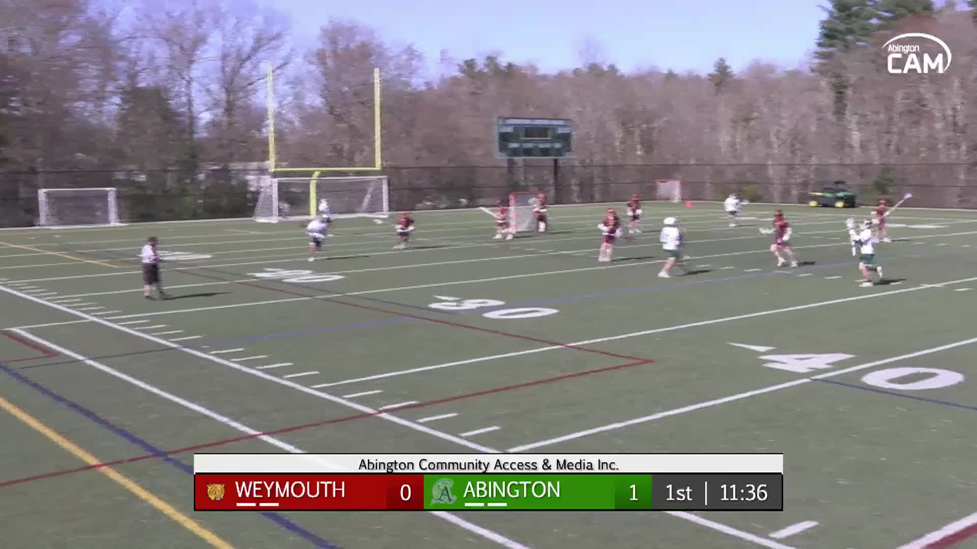 Weymouth Wildcats vs Abington Boys Varsity Lacrosse; April 27, 2026