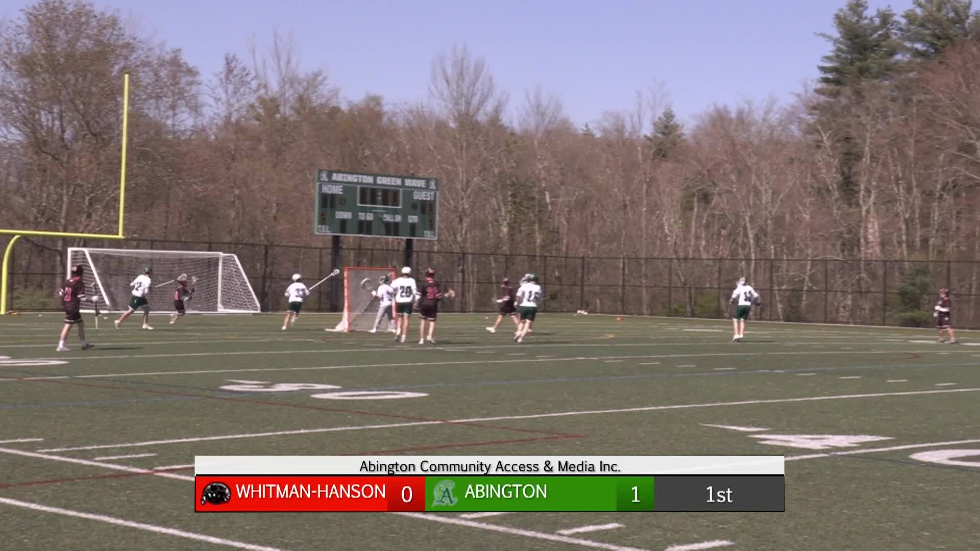 Whitman-Hanson Panthers vs Abington Boys Varsity Lacrosse; May 4, 2026