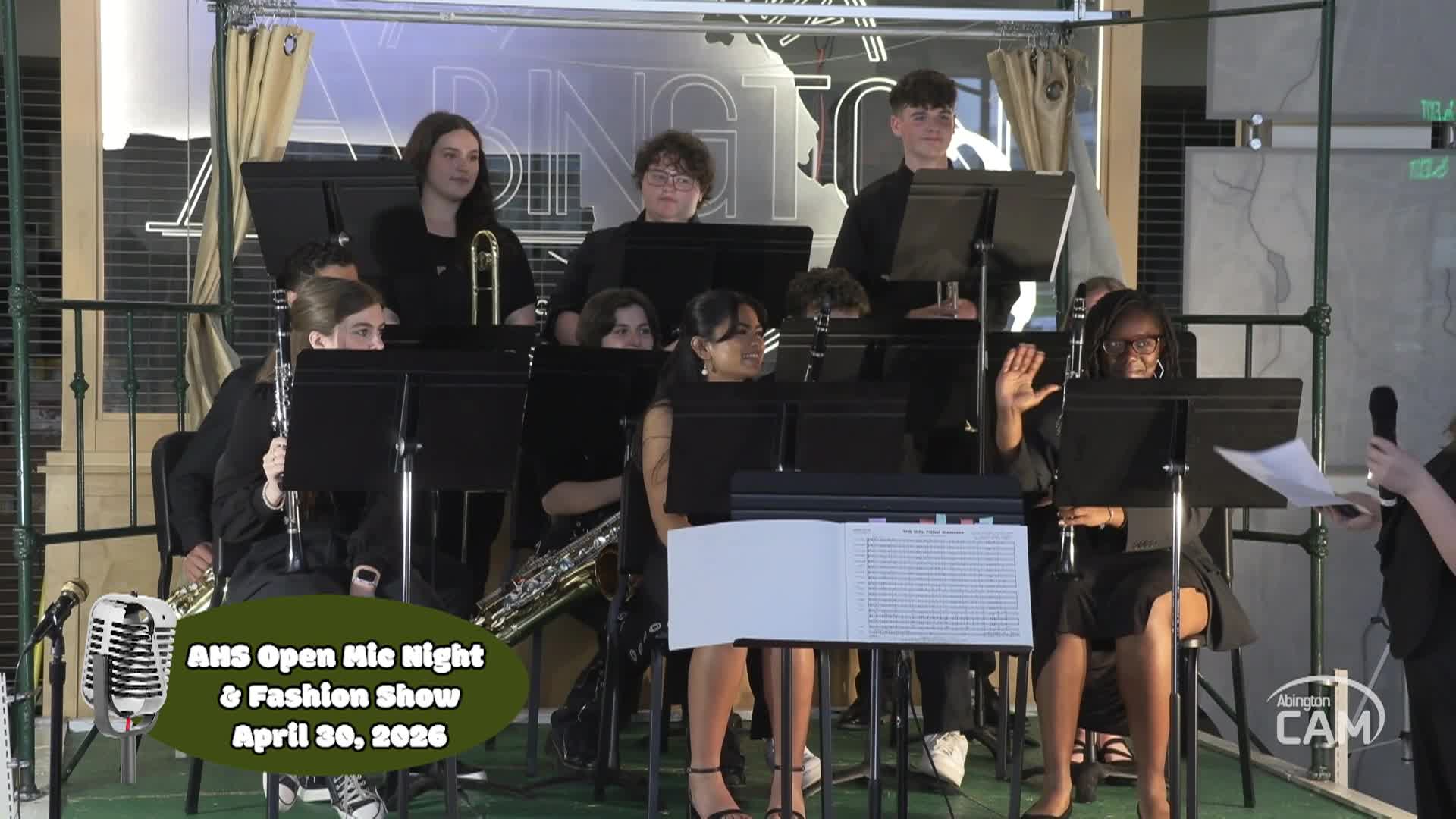 Abington High School Open Mic Night & Fashion Show; April 30; 2026