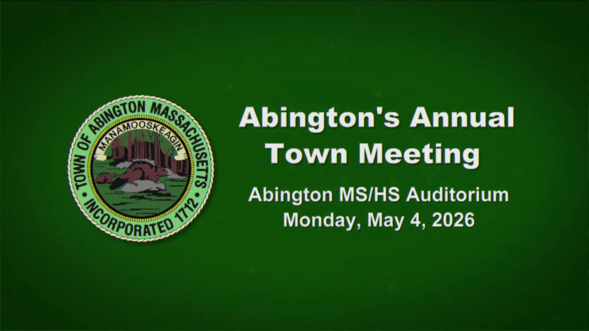 ATM 2026 Minute featuring John Stone, Abington Dept. of Public Works