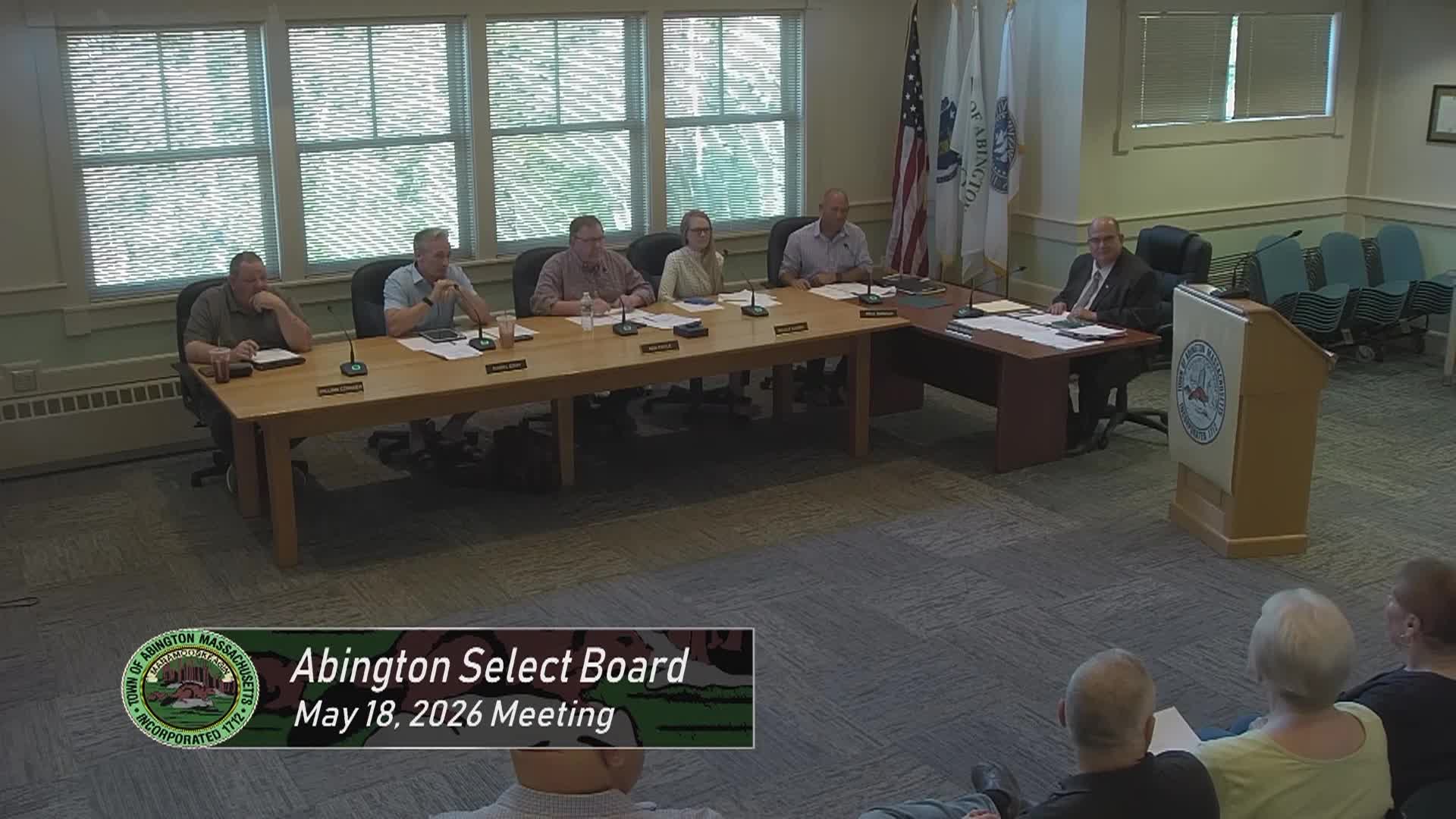 Abington Select Board; May 18, 2026