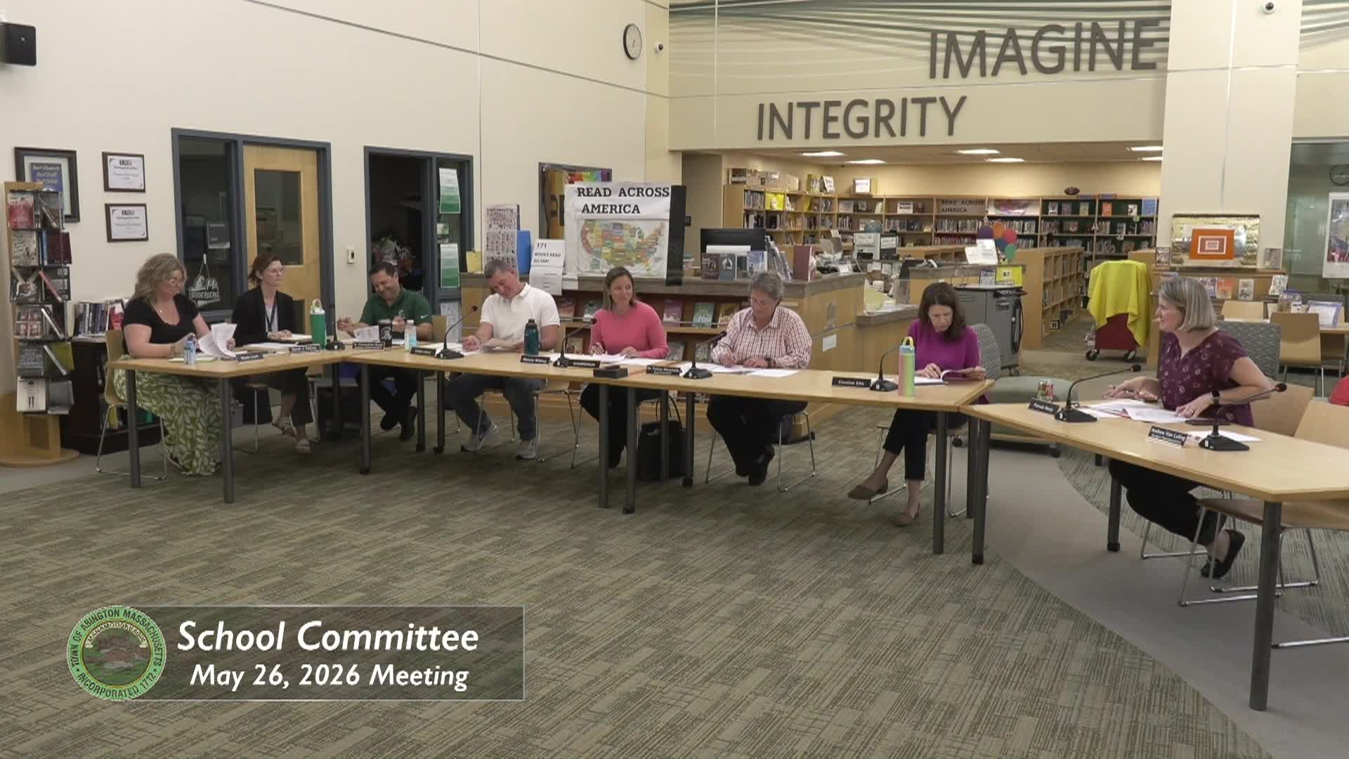 Abington School Committee; May 27, 2026