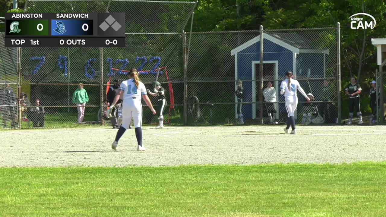 Abington vs Sandwich Blue Knights MIAA Rd. of 32 Girls Vars. Softball; Jun. 1, 2026