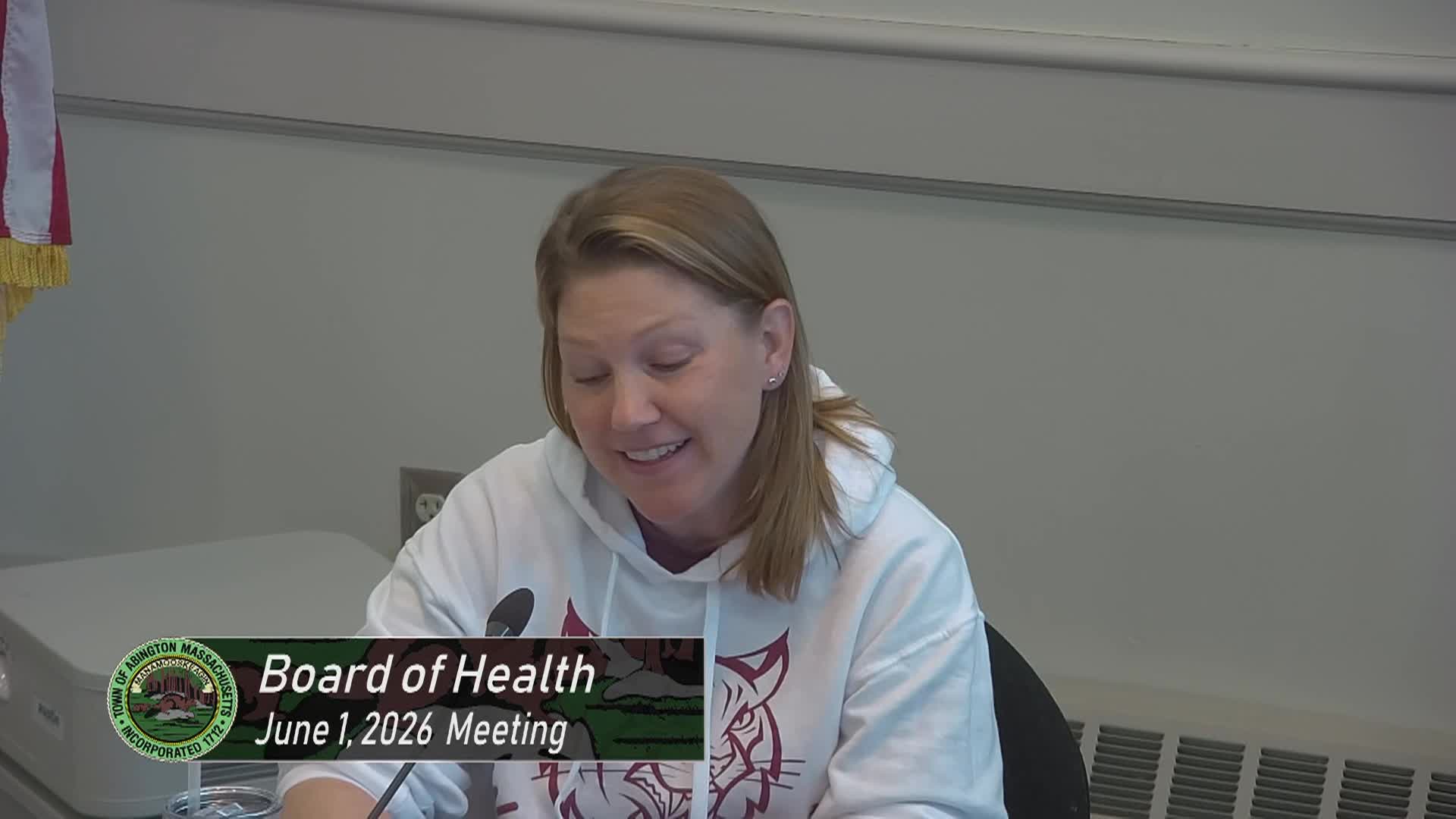Board of Health; June 1, 2026