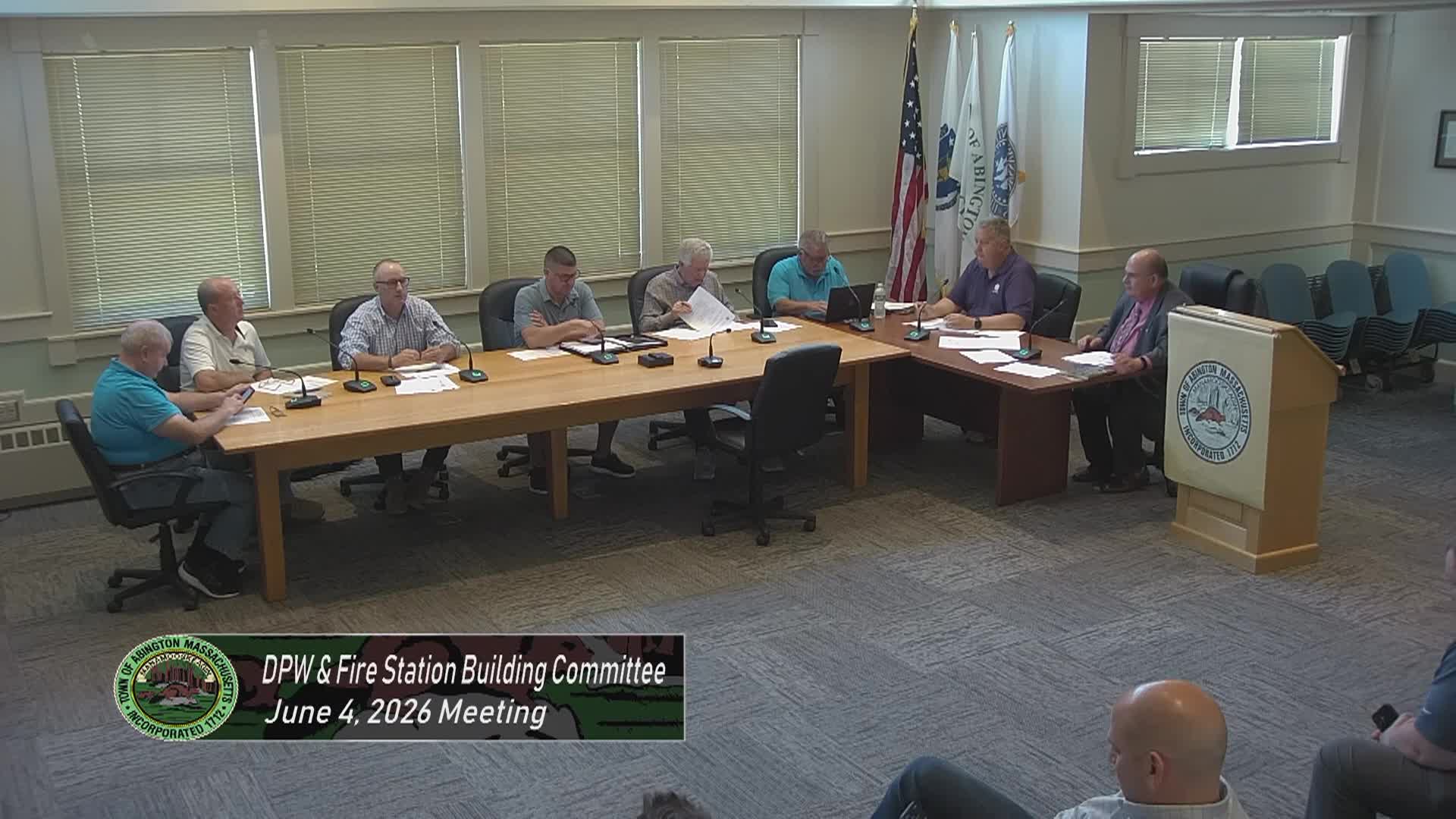 DPW & Fire Station Building Committee; June 4, 2026