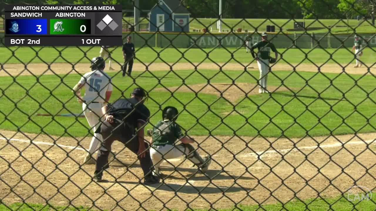 Abington vs Sandwich Blue Knights MIAA Rd. of 16 Boys Vars. Baseball; Jun. 3, 2026