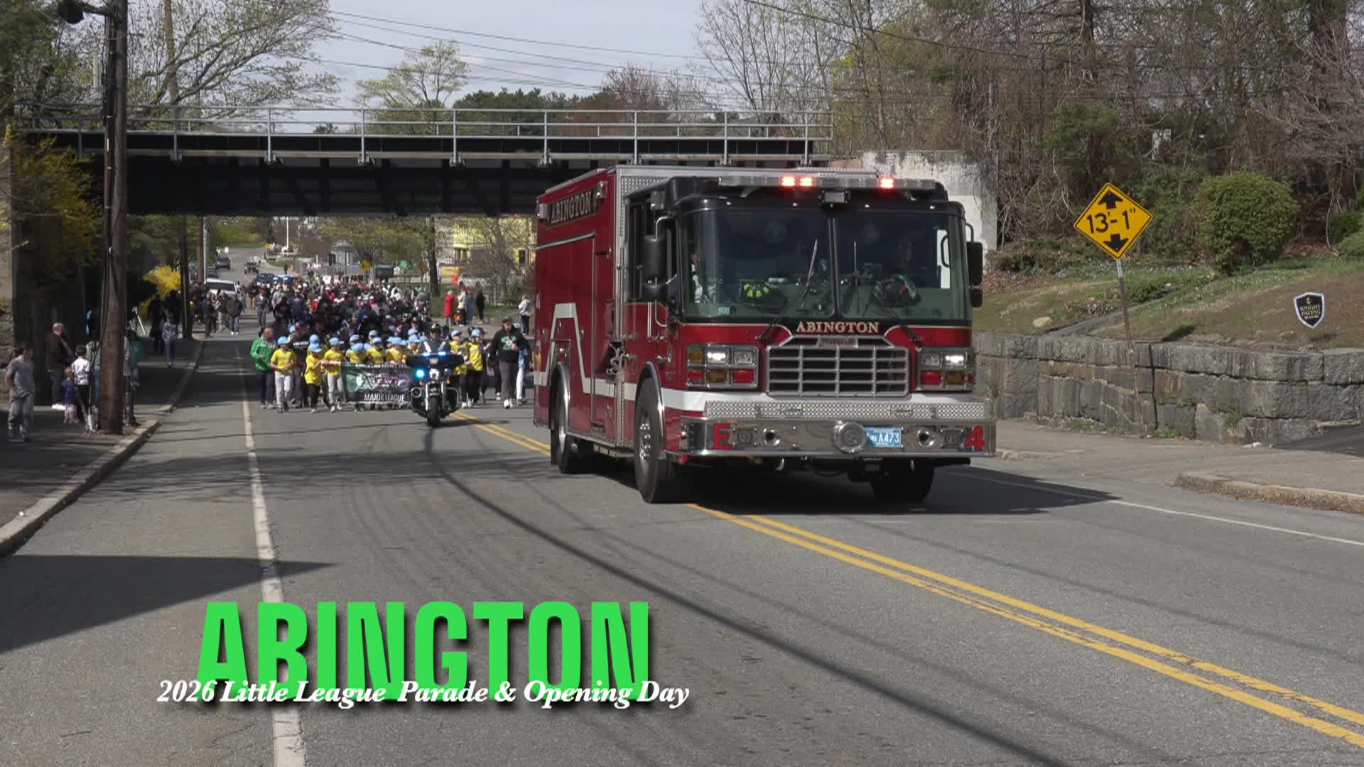 Abington's 2026 Little League Parade and Opening Day Festivities