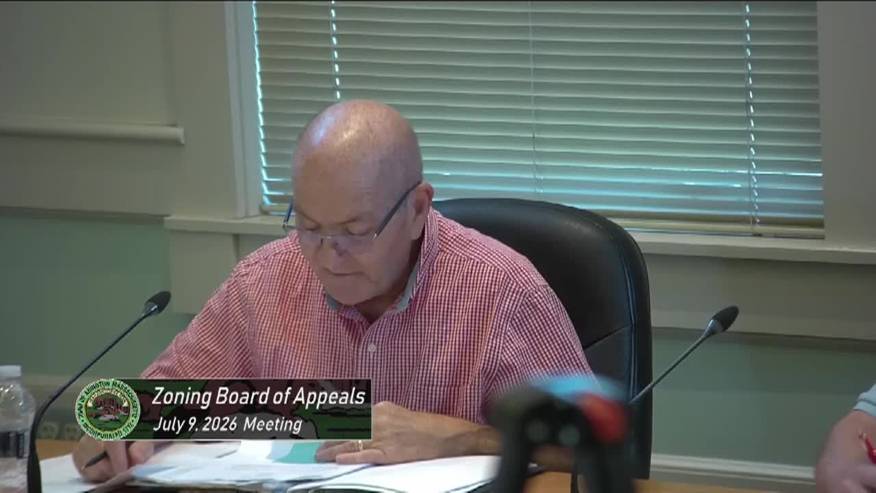 Zoning Board of Appeals; Jul. 9, 2026