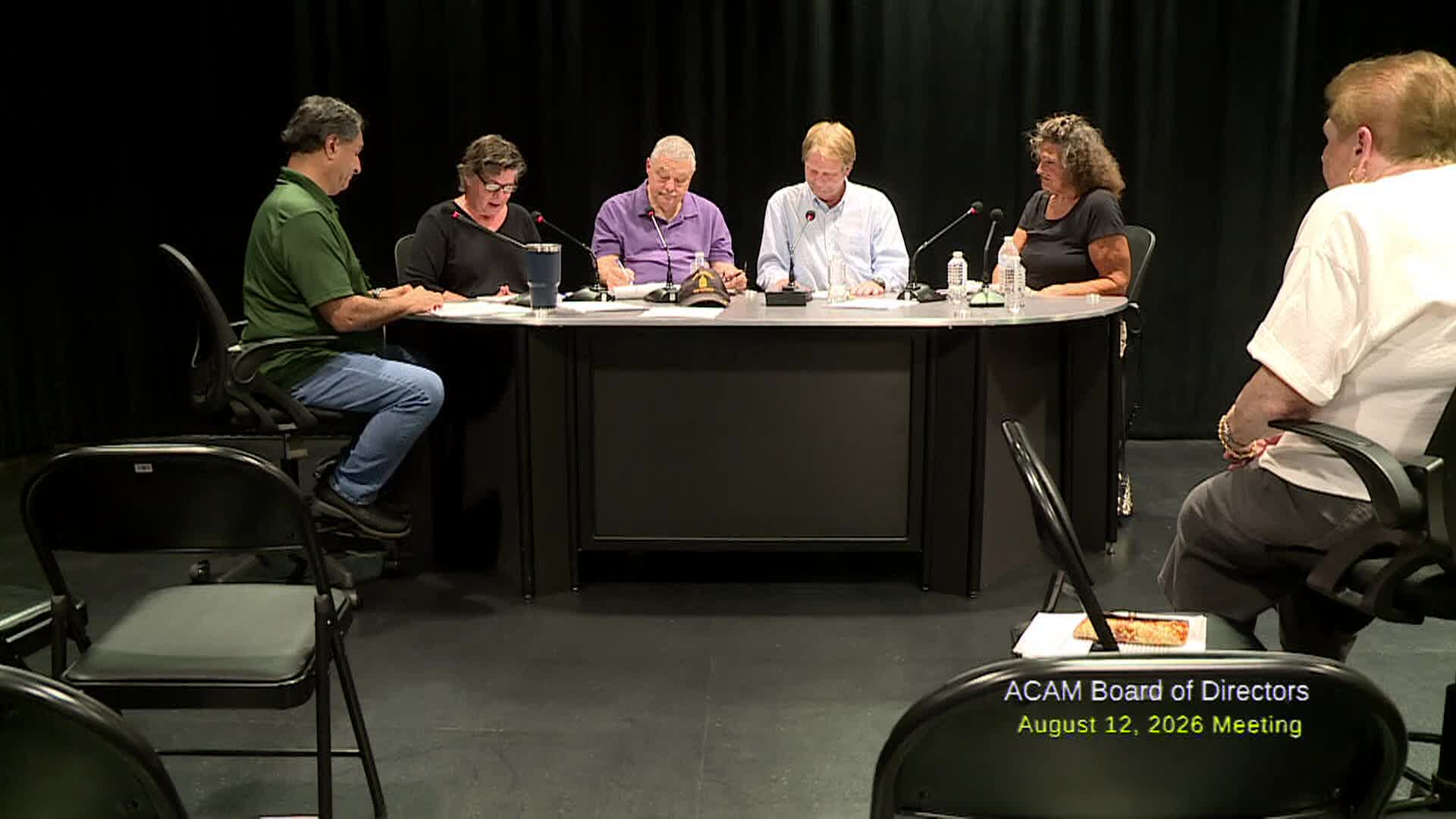 ACAM Board of Directors Meeting; August 12, 2026