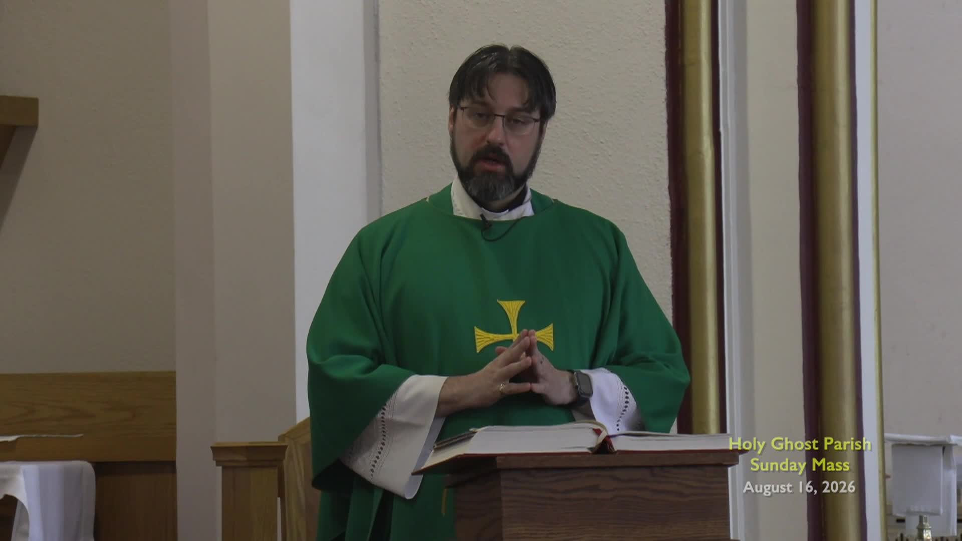 Holy Ghost Parish, August 16, 2026