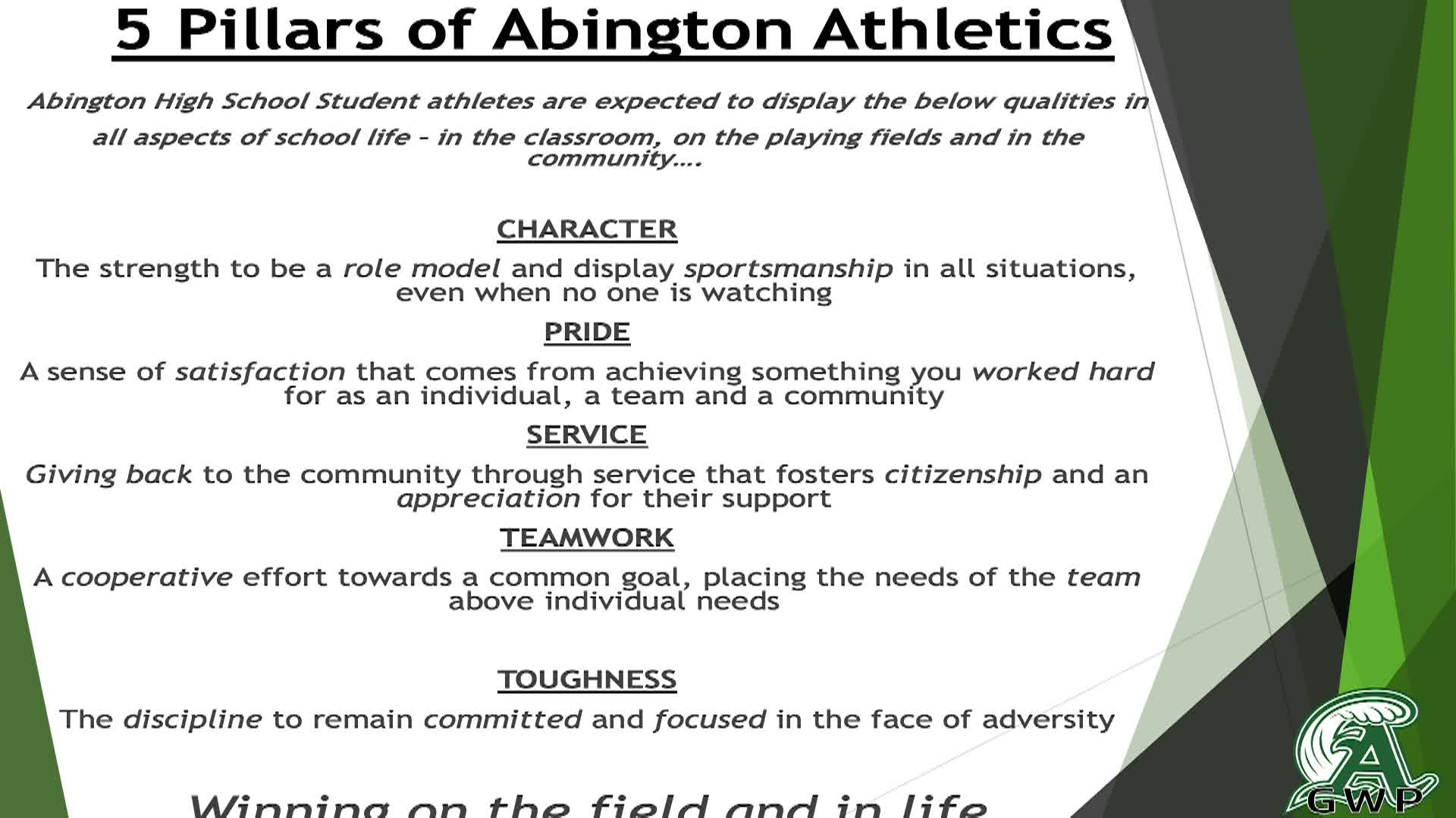 Abington High School Athletic Info Night; August 26, 2026