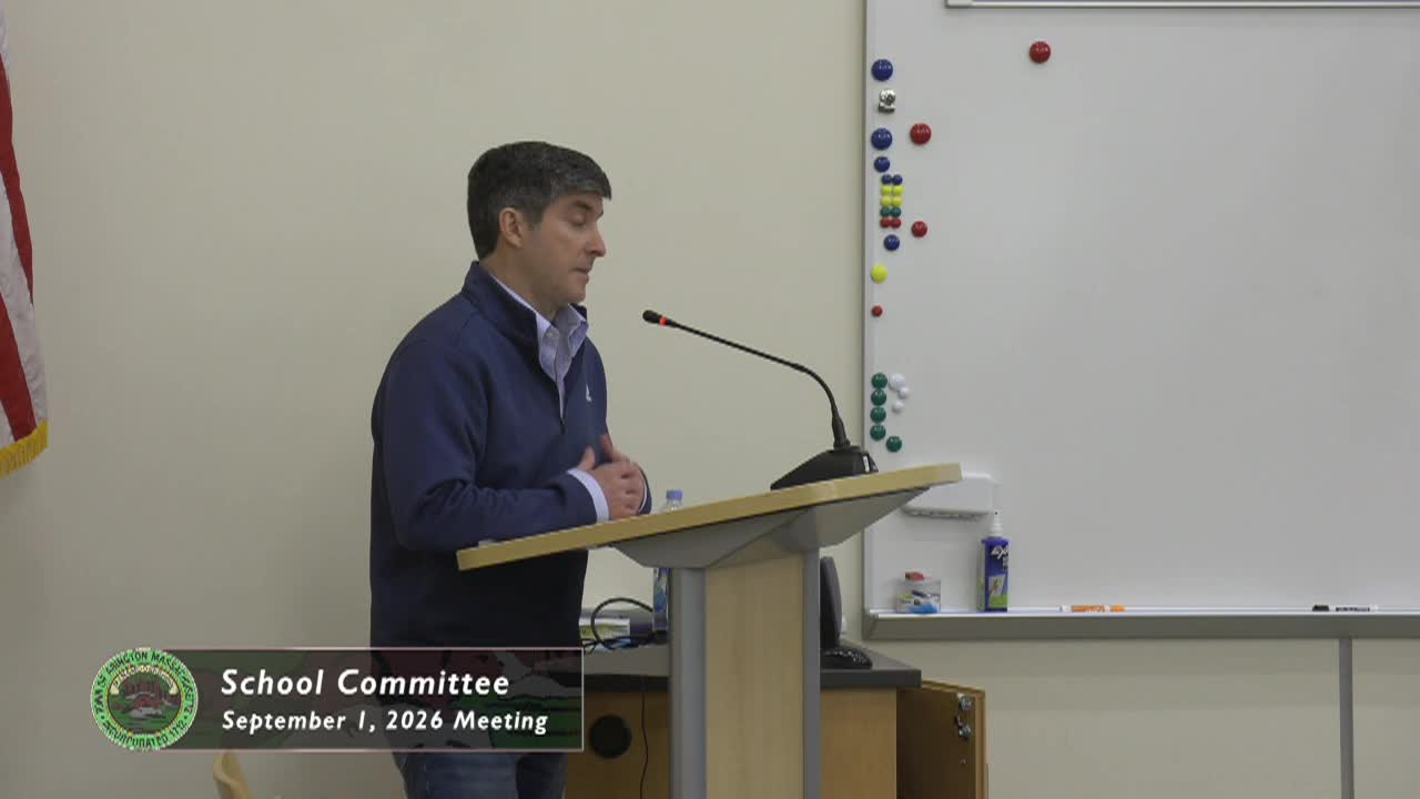 Abington School Committee; Sept. 1, 2026