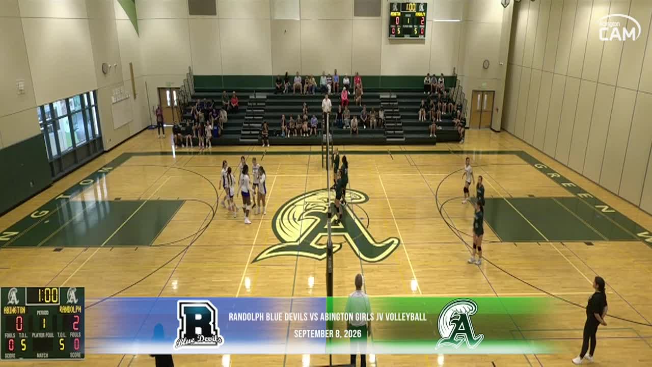 Randolph Blue Devils vs Abington JV Volleyball; Sep. 8, 2026